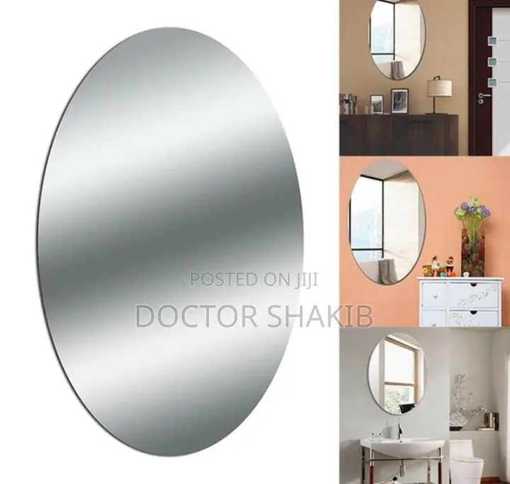 1pc Flexible Acrylic Self Adhesive Mirror Sticker