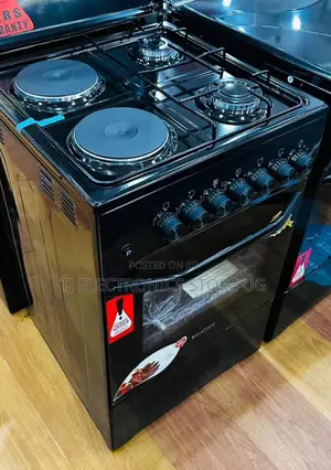 Blue Flame Cooker 50by50cm 2+2 Plates and Electric Oven