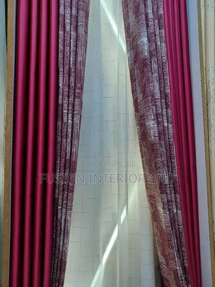 Mix and Match Maroon Curtains