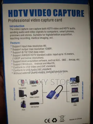 Video Capture Card Usb 3.0 to Hdmi for Live Streaming