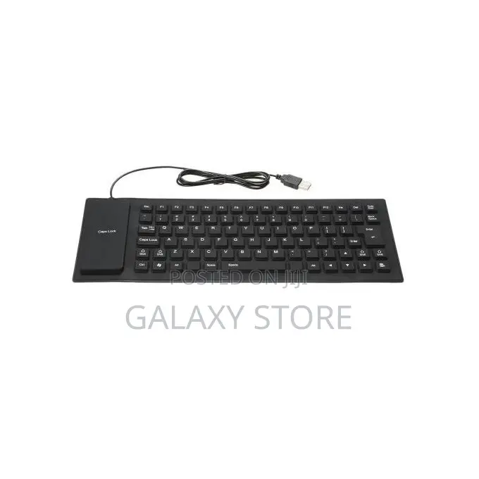 Flexible Usb Silicone Full-Sized Keyboard for All Computers