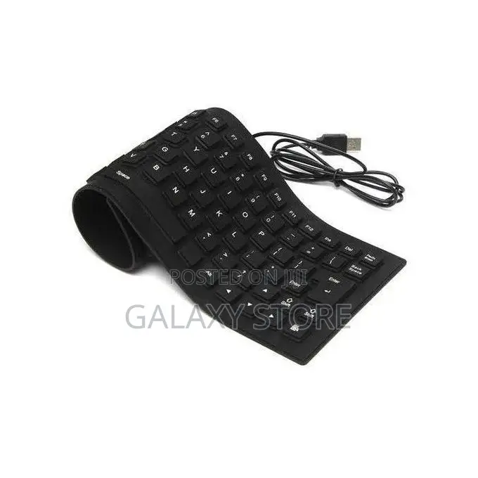Flexible Usb Silicone Full-Sized Keyboard for All Computers