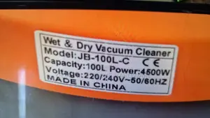Vaccum Cleaner 100 Litres Wet and Dry Cleaning