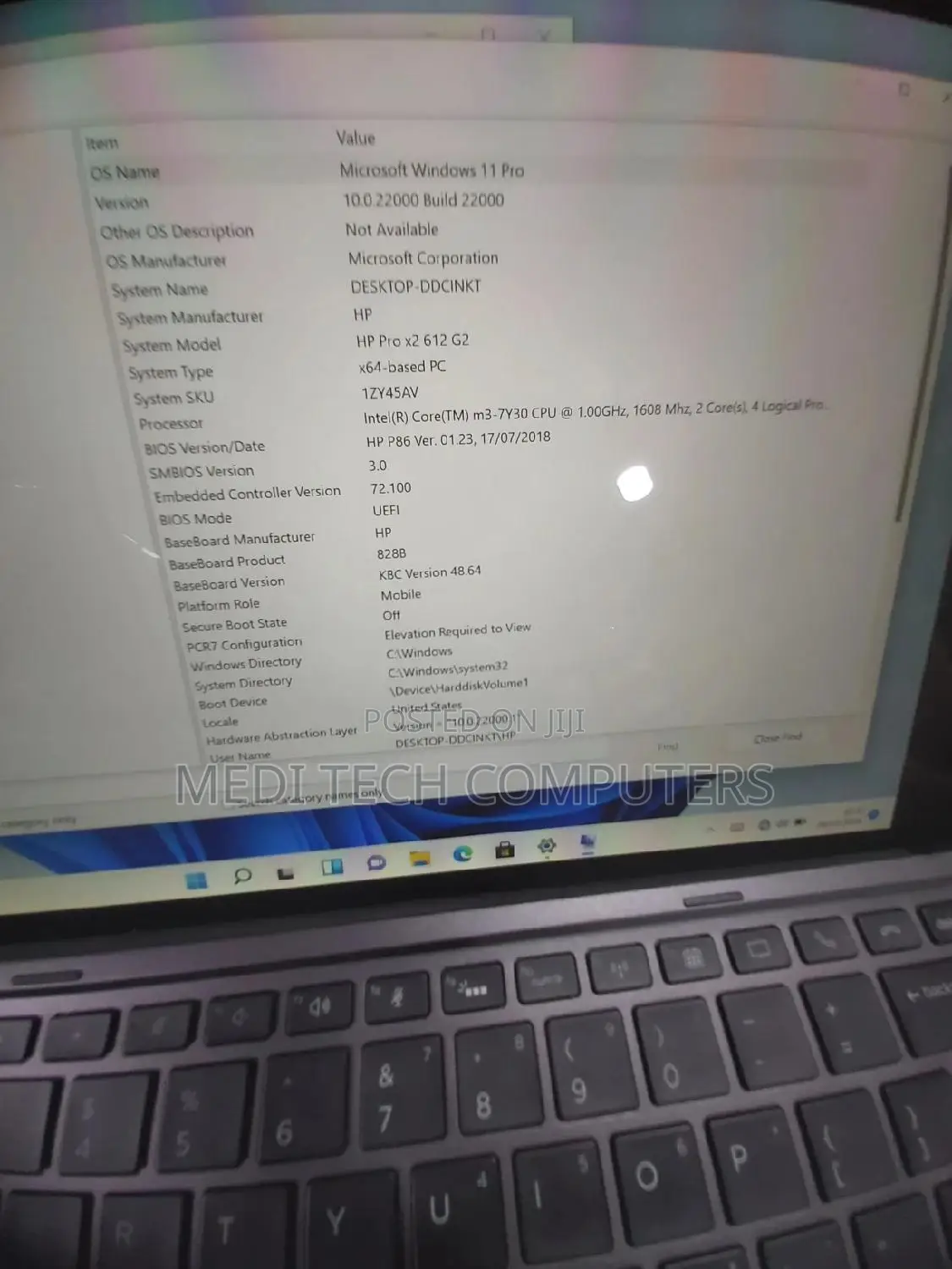 Laptop HP Pro X2 612 G2 8GB Intel Core I5 SSD 256GB