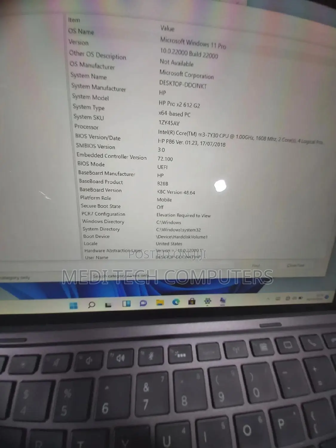 Laptop HP Pro X2 612 G2 8GB Intel Core I5 SSD 256GB