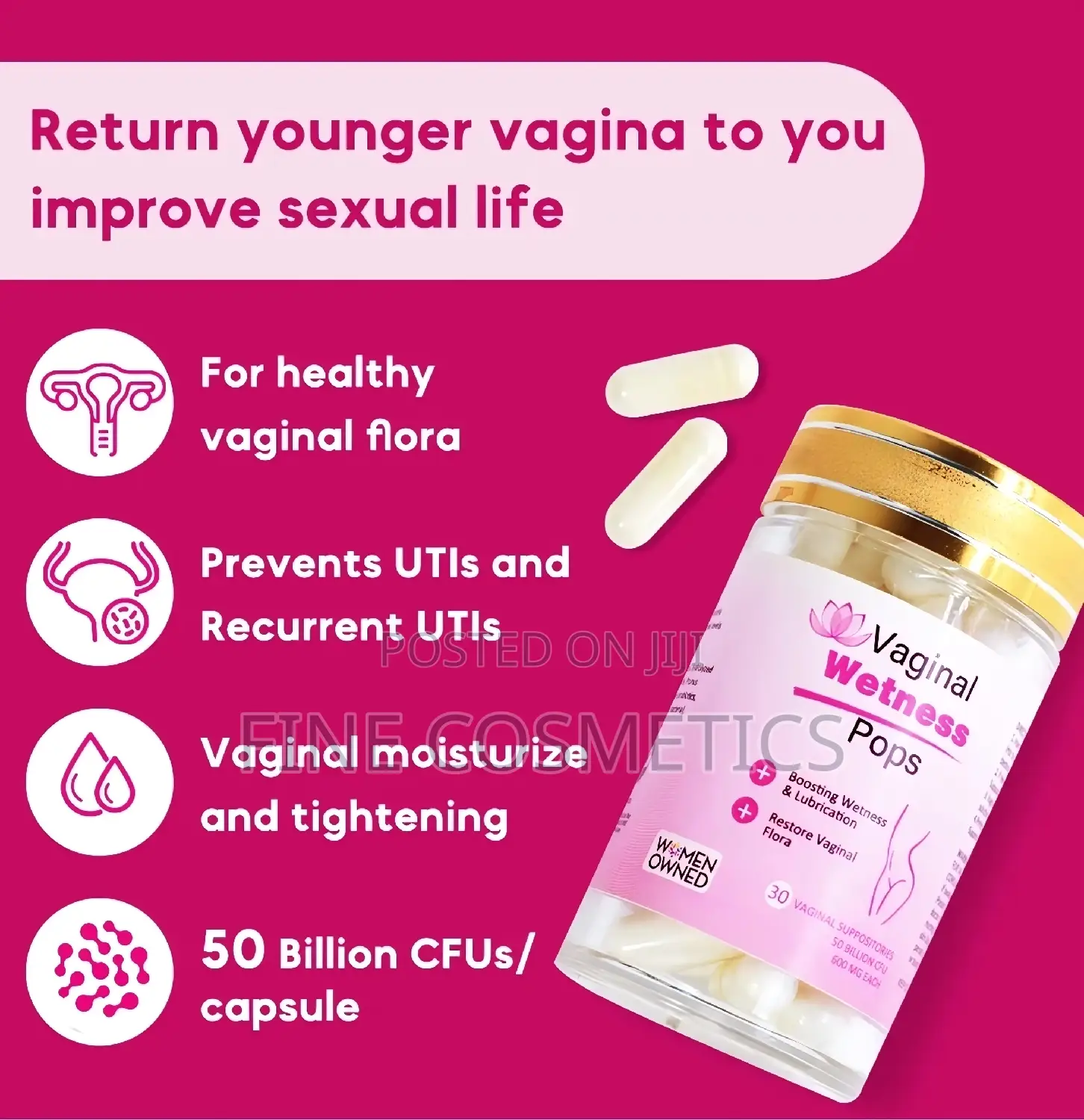 VAGINA WETNESS YONI POPS | Lubrication Boost for Dry Women