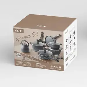 6pcs Die Cast Non-Stick Cooking Pans With Kettle