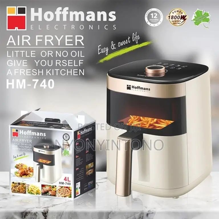 Hoffman 4 Litres Air Fryer With 1 Year Warranty.