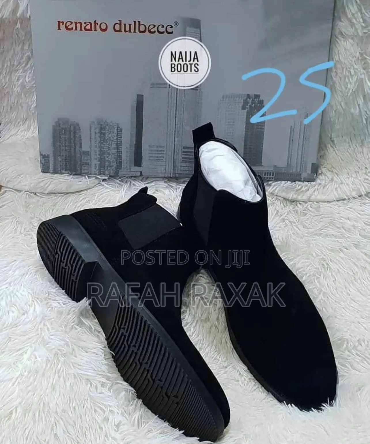Original Black Clarks Suede Chelsea Boots