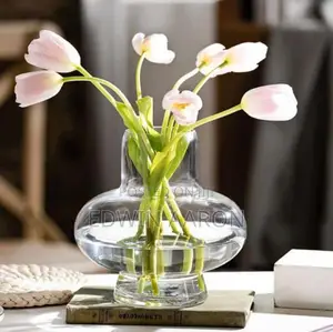 Bot Belly Glass Flower Vase