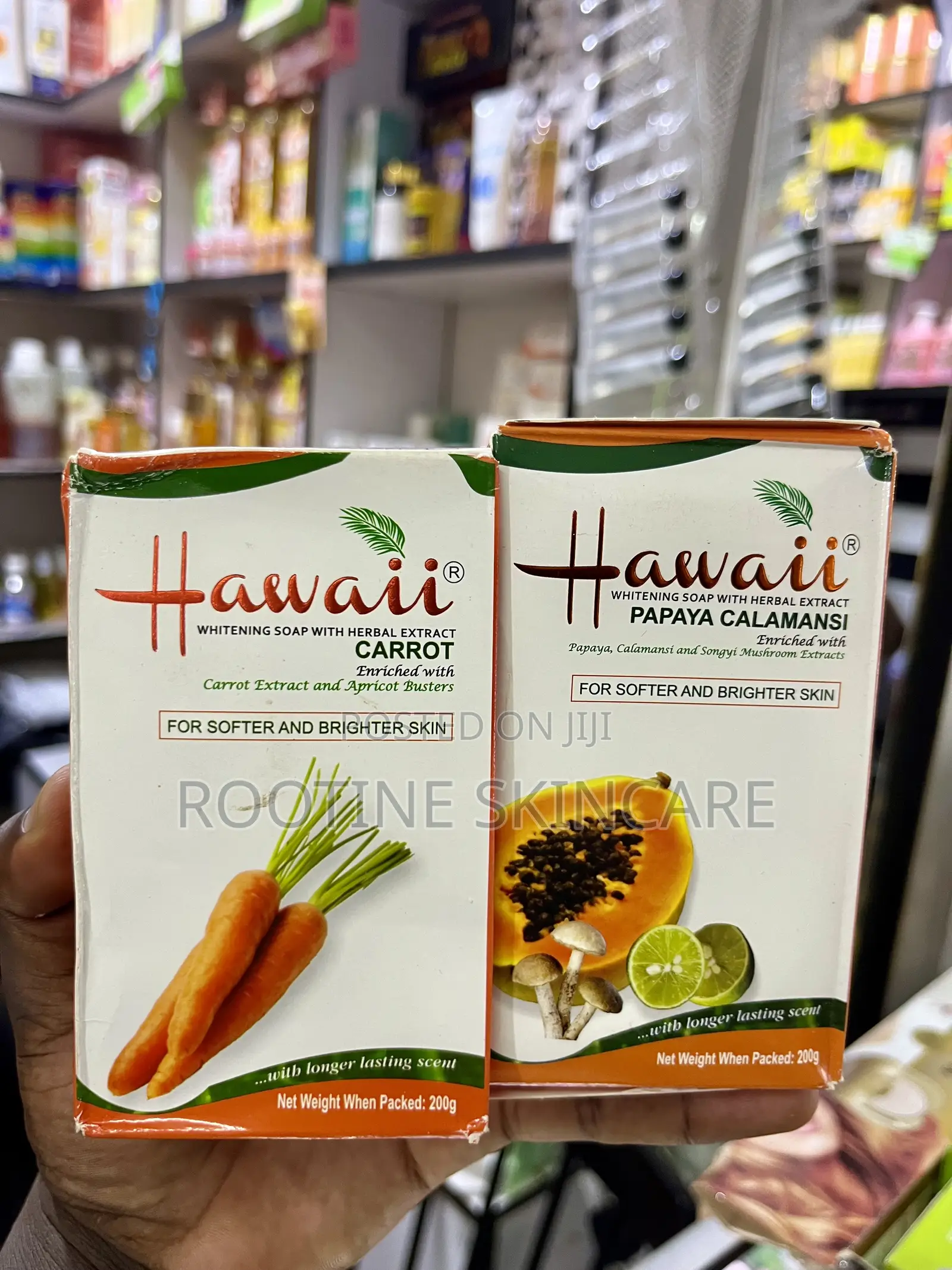 Hawaii Herbal Extract Whitening Soap ( Brighter Skin )