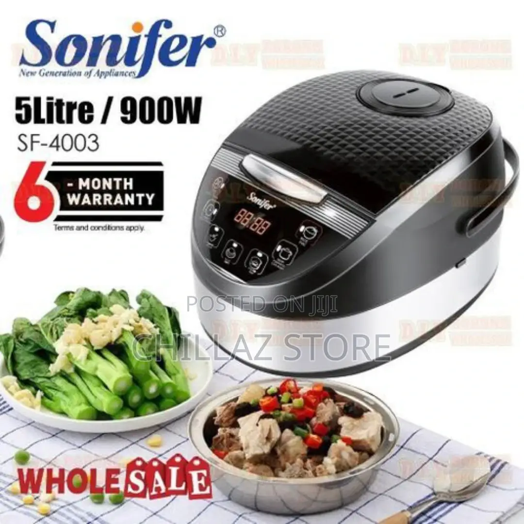 Sonifer Multifunction Rice Cooker, Black