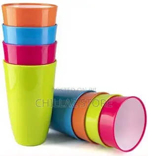 12 Pieces of Plastic Juice Tumbler Cups