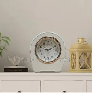 Silent Leather Table Clock