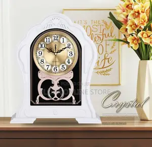 Imitation Solid Wood Table Clock
