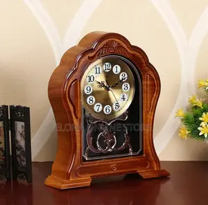 Imitation Solid Wood Table Clock