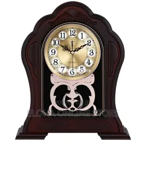 Imitation Solid Wood Table Clock