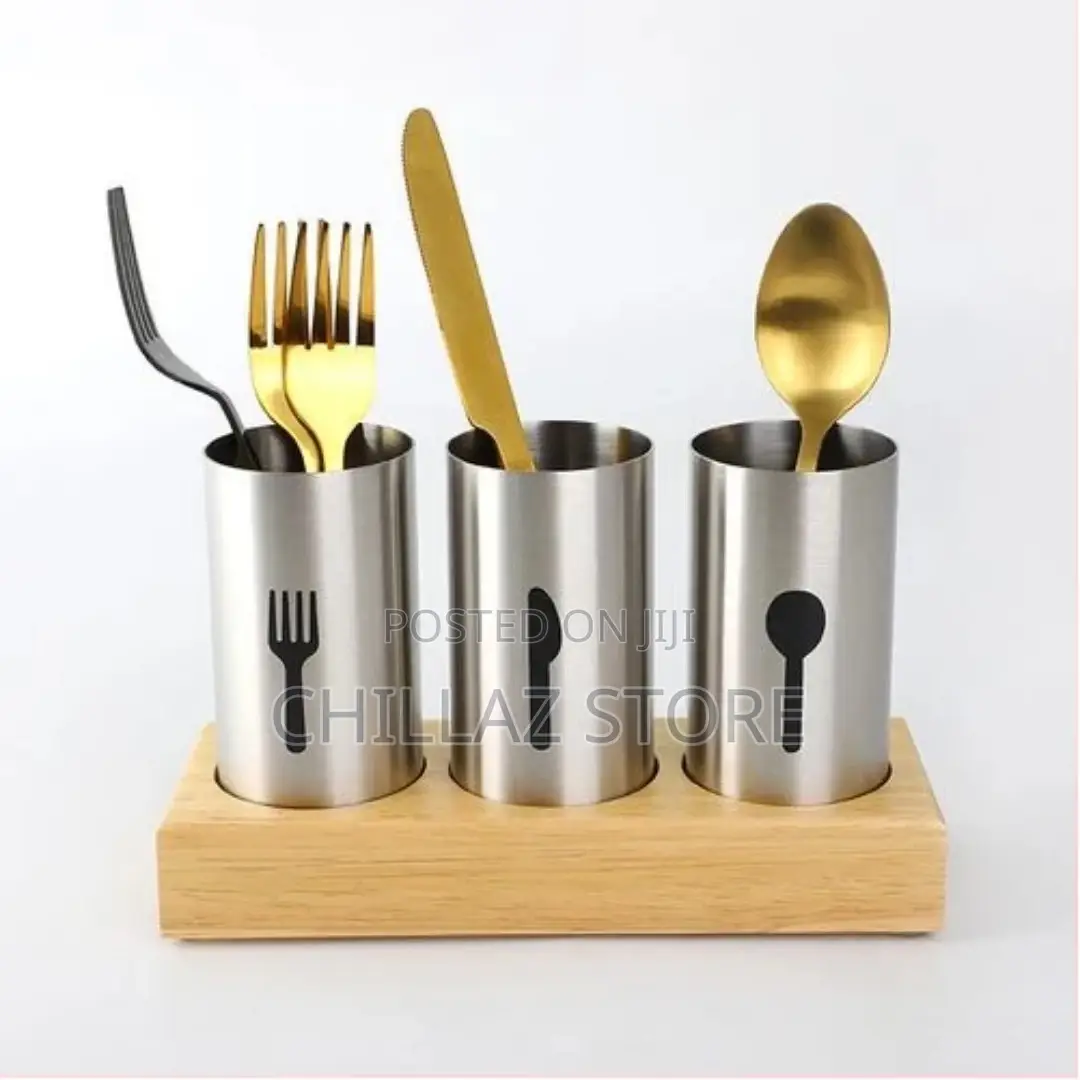 3- Pc Kitchen Fork, Spoon, Knife Cutlery Organizer Holder
