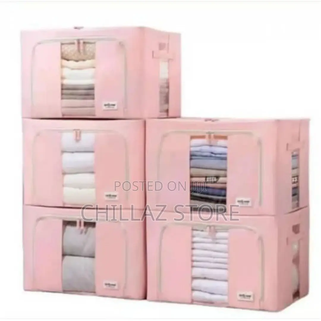 3 Pc Foldable Clothes Beddings Storage Box Organizer