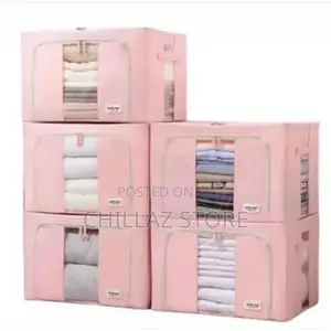 3 Pc Foldable Clothes Beddings Storage Box Organizer