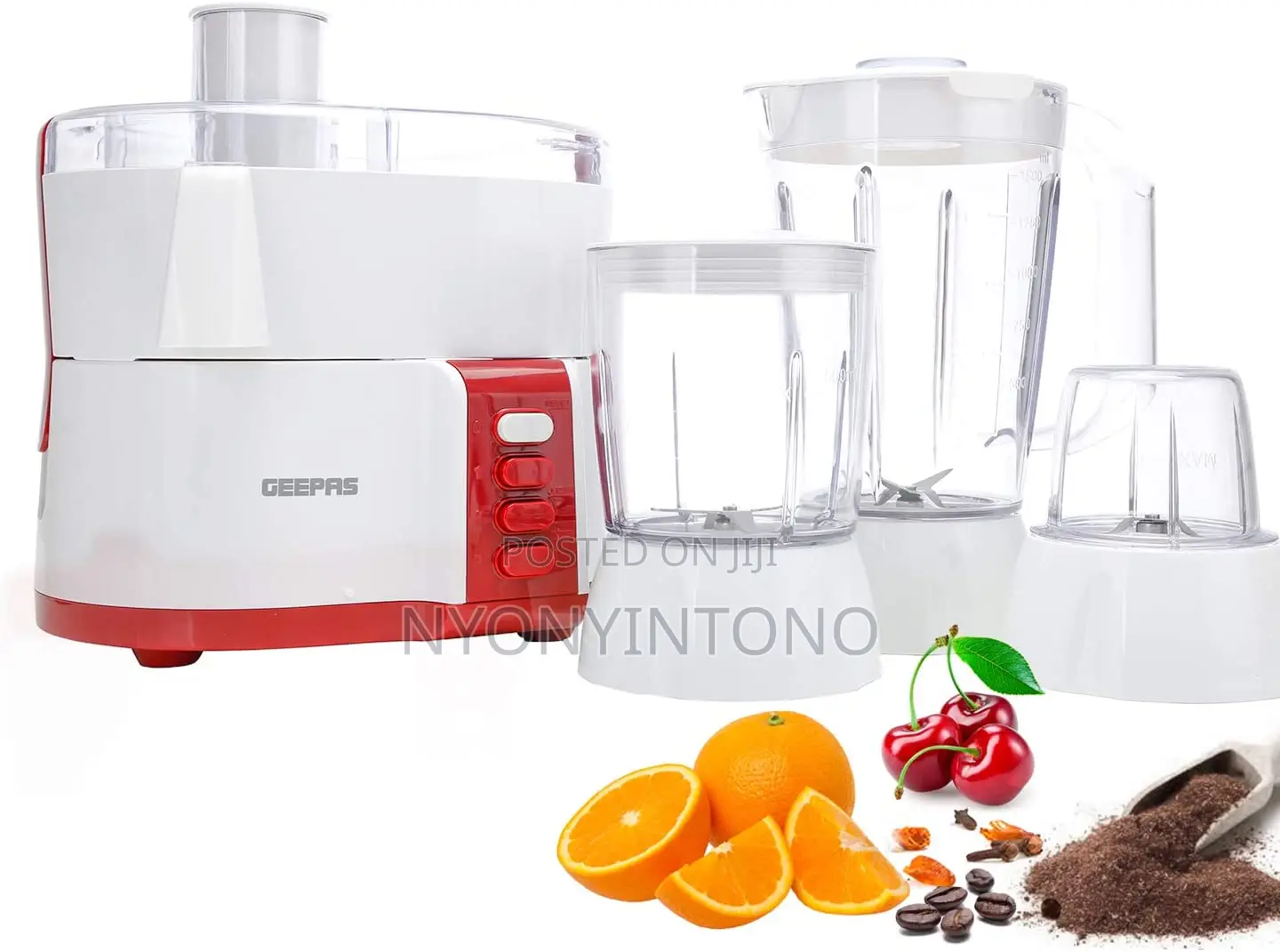 Geepas 4 in 1 Multifunctional Food Processor, 2yrs Warranty