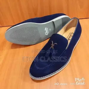 Photo - Clars Grey Sole Original Suede Loafer Flat Sole