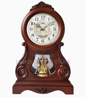 Vintage Wooden Desktop Clock