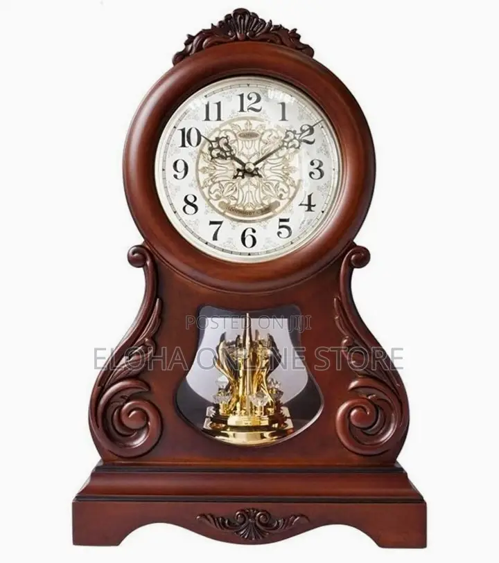 Vintage Wooden Desktop Clock