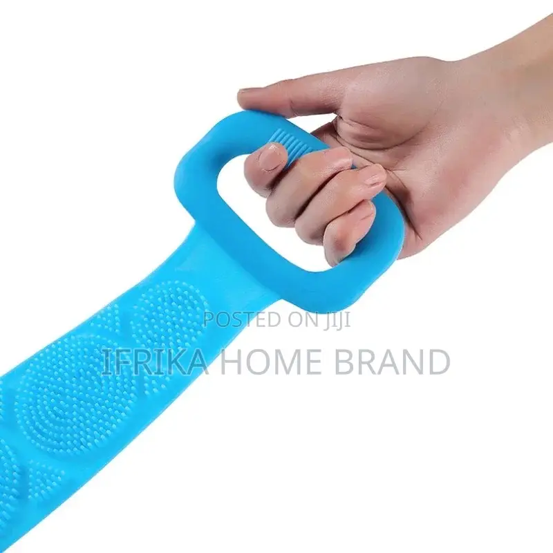 Silicone Bath Towel Back Deep Cleaning Scrubbers With Handle