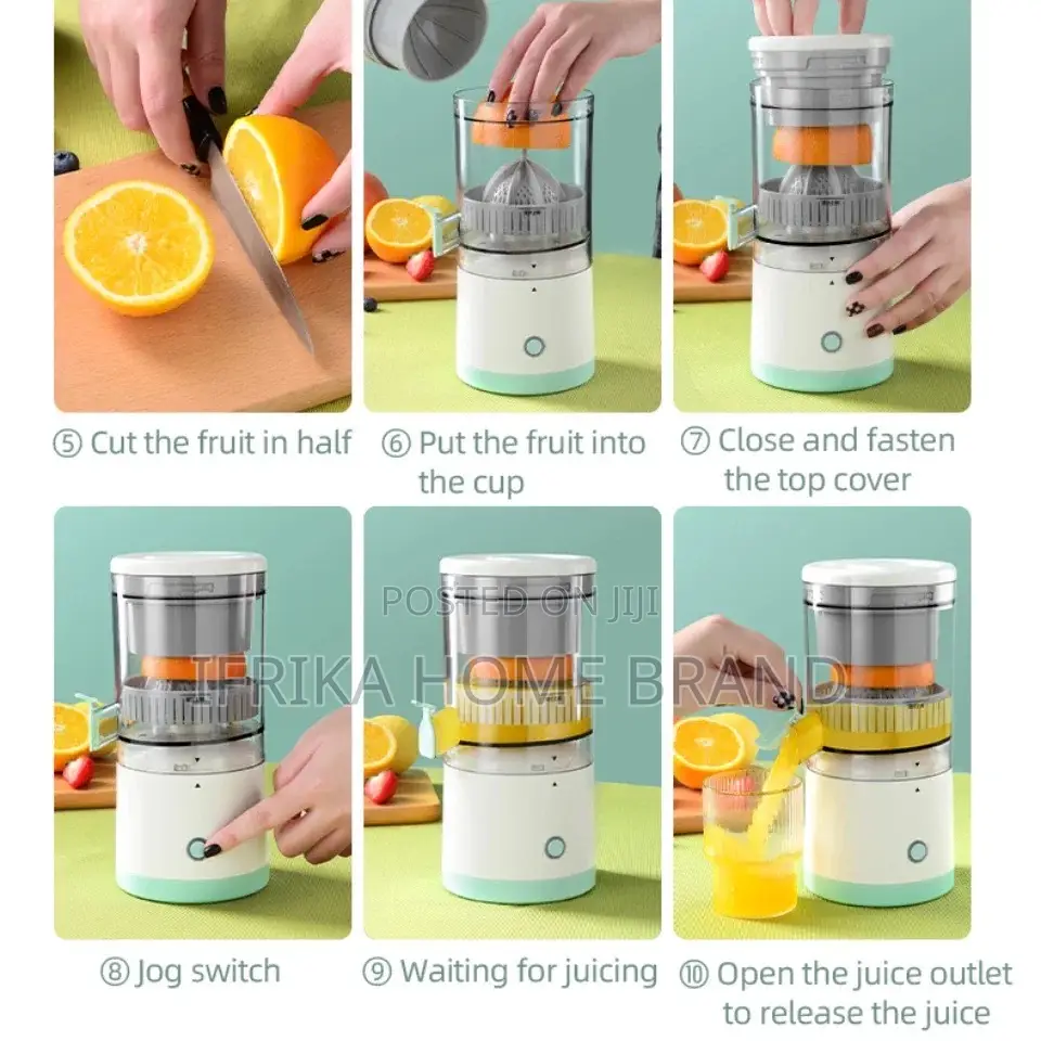 Portable Electric Juicer USB Charging Orange Lemon Blender