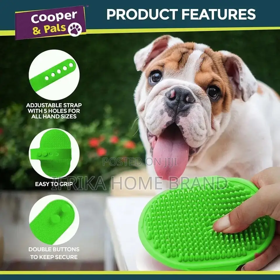 Soft Rubber Dog Brush Comb Cat Bath Brush Rubber Cat Dog