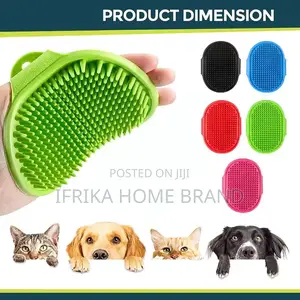 Soft Rubber Dog Brush Comb Cat Bath Brush Rubber Cat Dog