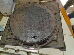 60cm Diameter Round Metallic Heavy Duty Manhole Covers D400