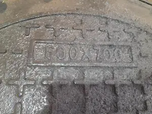 60cm Diameter Round Metallic Heavy Duty Manhole Covers D400