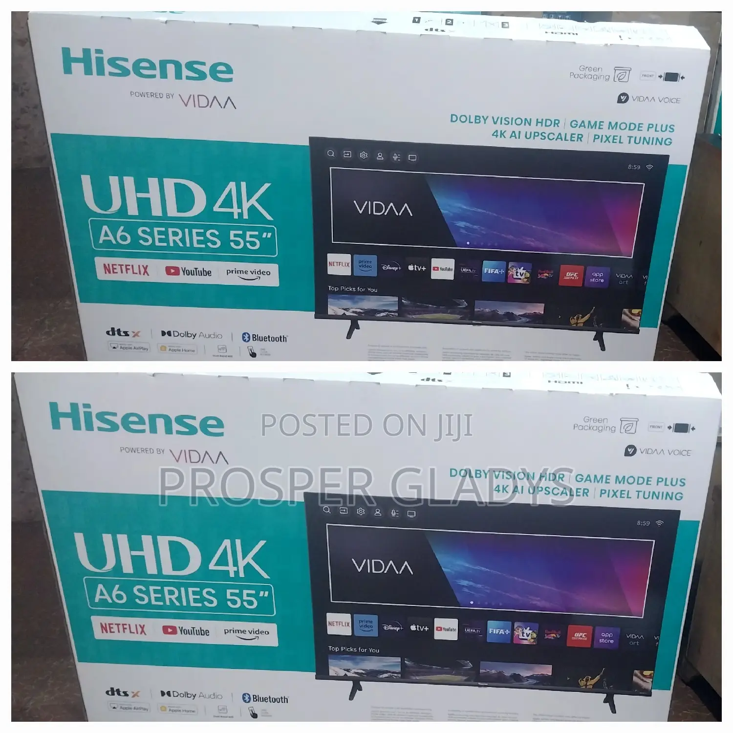 55 Inches Led Hisense Smart UHD Digital Flat Screen