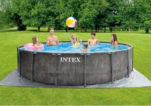 Photo - Intex Stylish Greywood Premium Pool Set 4.6M