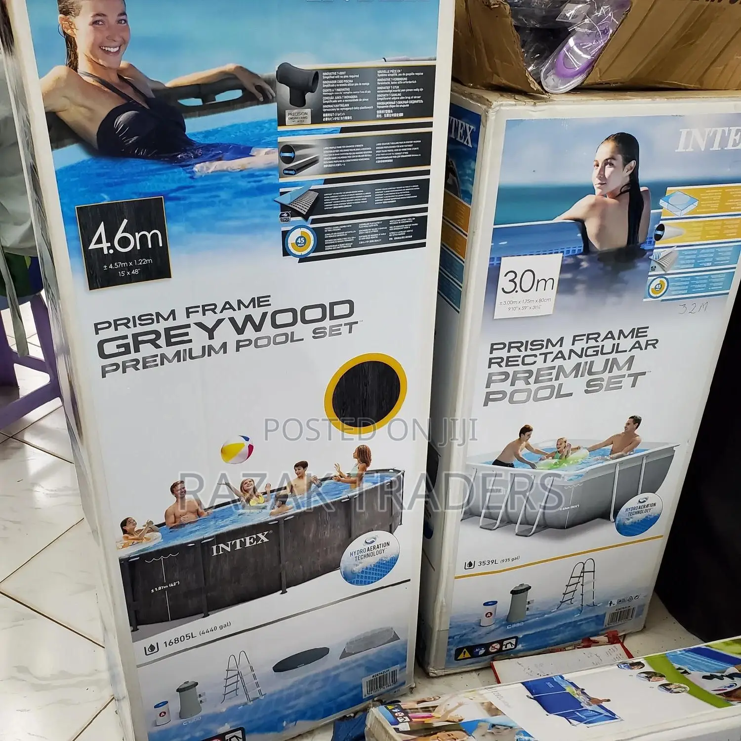 Intex Stylish Greywood Premium Pool Set 4.6M