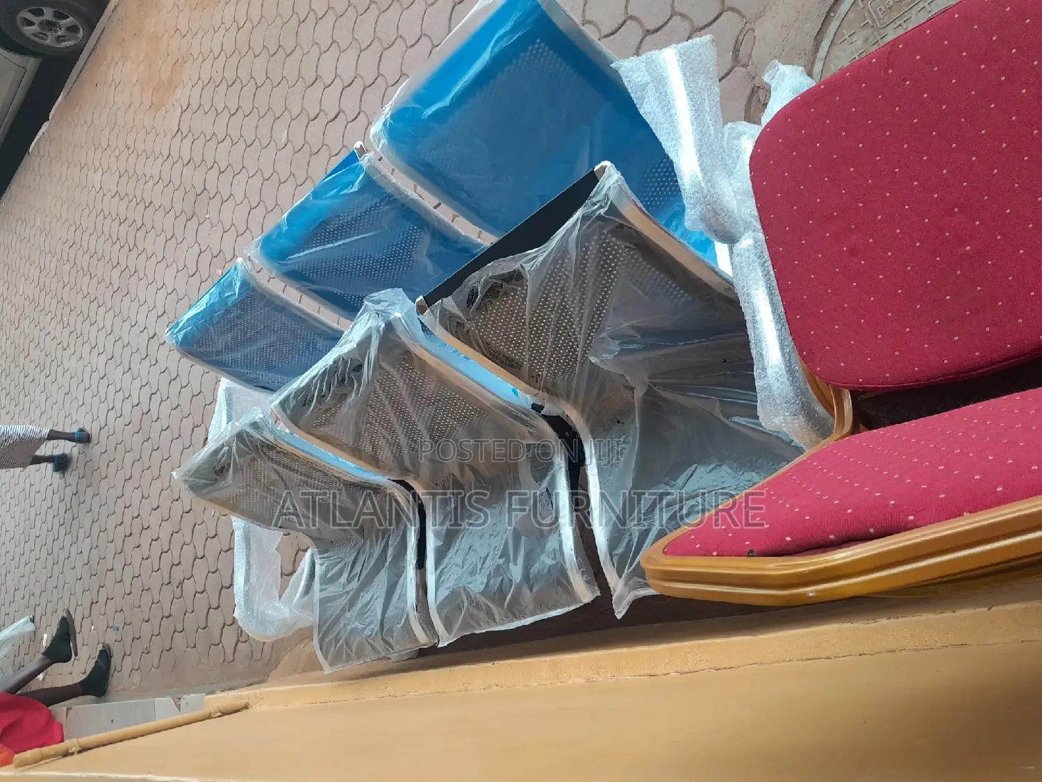All Colours of Three Waiting Chairs