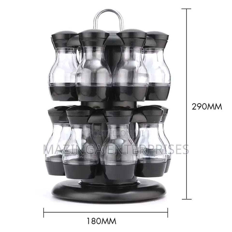 360°Rotating Kitchen Coffee,Sugar and Spices Storage Rack