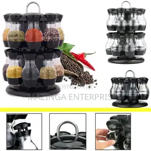 360°Rotating Kitchen Coffee,Sugar and Spices Storage Rack