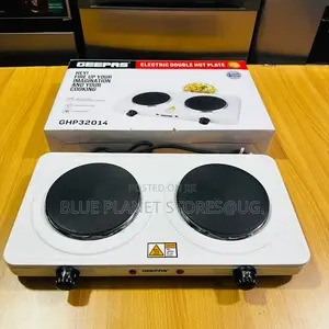 GEEPAS Double Electric Hotplates \\ 2000w \\ GHP-32014