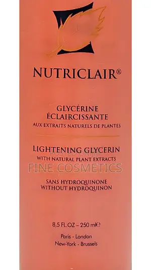 Nutriclair Natural Lightening Glycerine Without Hydroquinone