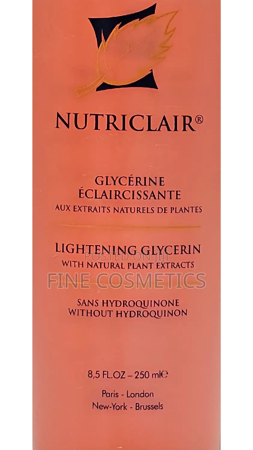 Nutriclair Natural Lightening Glycerine Without Hydroquinone