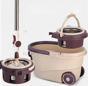 360 Rotating Floor Mop Bucket Set With Wheel