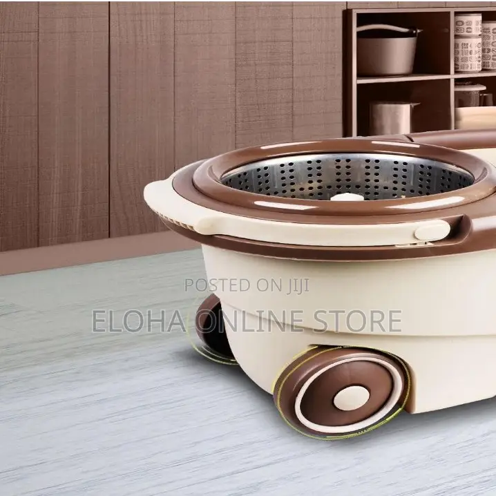 360 Rotating Floor Mop Bucket Set With Wheel