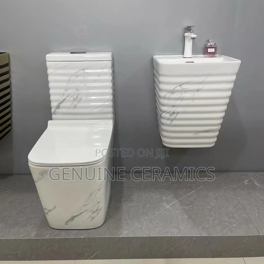 White Cloudy Toilet