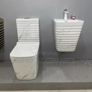 White Cloudy Toilet
