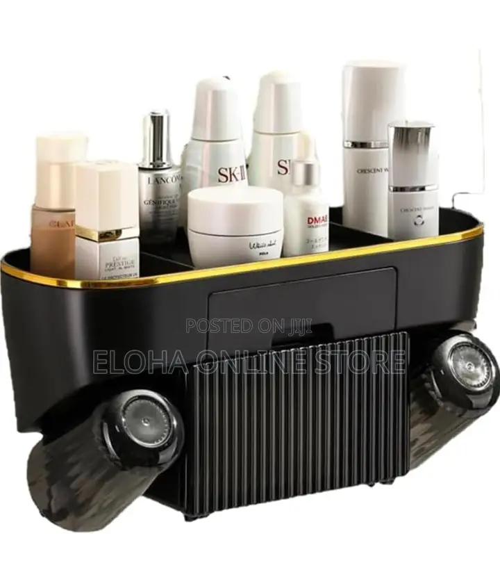 Multifunctional Wall-Mounted Toothbrush Holder With a Drawer