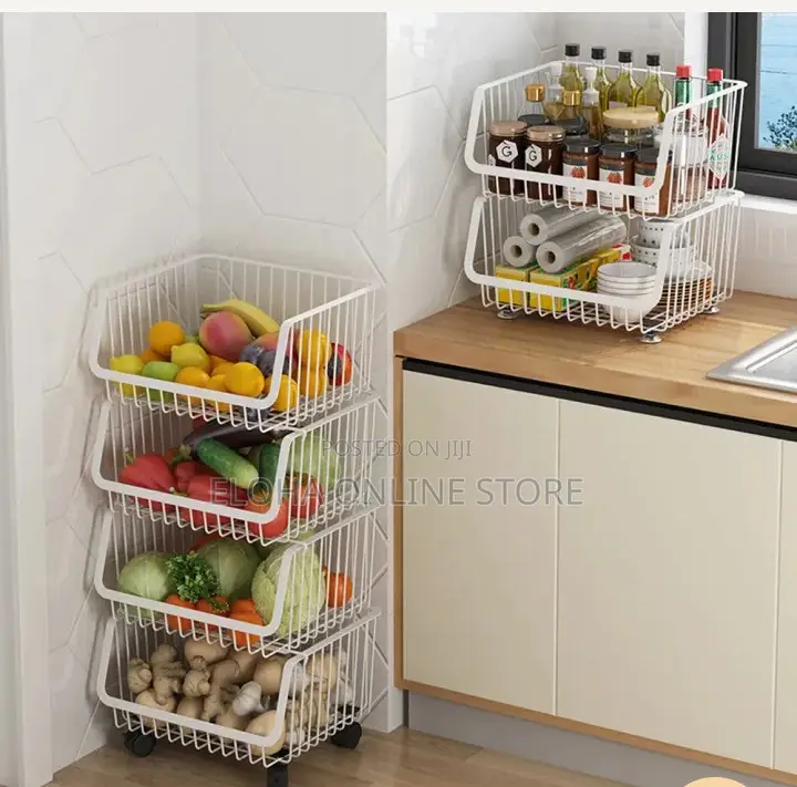 Multi-Layer Fruit and Vegetable Kitchen Rack Storage Basket