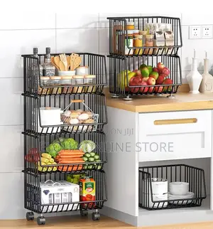 Multi-Layer Fruit and Vegetable Kitchen Rack Storage Basket